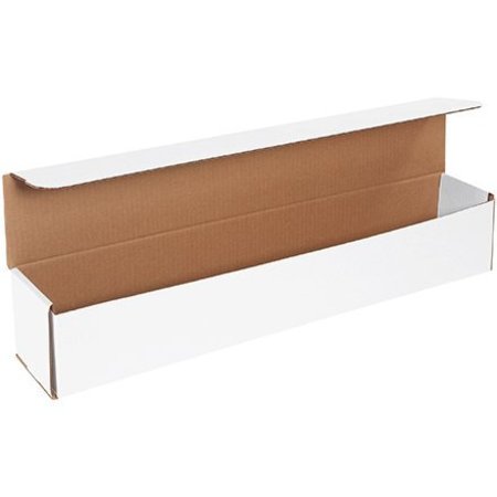 BOX PACKAGING Corrugated Mailers, 24"L x 4"W x 4"H, White M2444